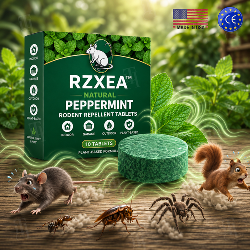 Tablettes Répulsives Naturelles à la Menthe Poivrée RZXEA™ pour Maison & Garage 🏡