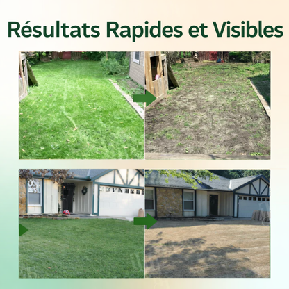 ✨ De la Jungle à la Pelouse Parfaite ! | ⏱️ Disparition Visible en 6 Heures ! | AEXZR® Herbicide 2-en-1 Ultra-Puissant