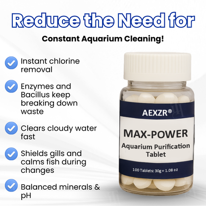 ⚡Limited Stock!!! AEXZR® Max-Power Aquarium Purification Tablet