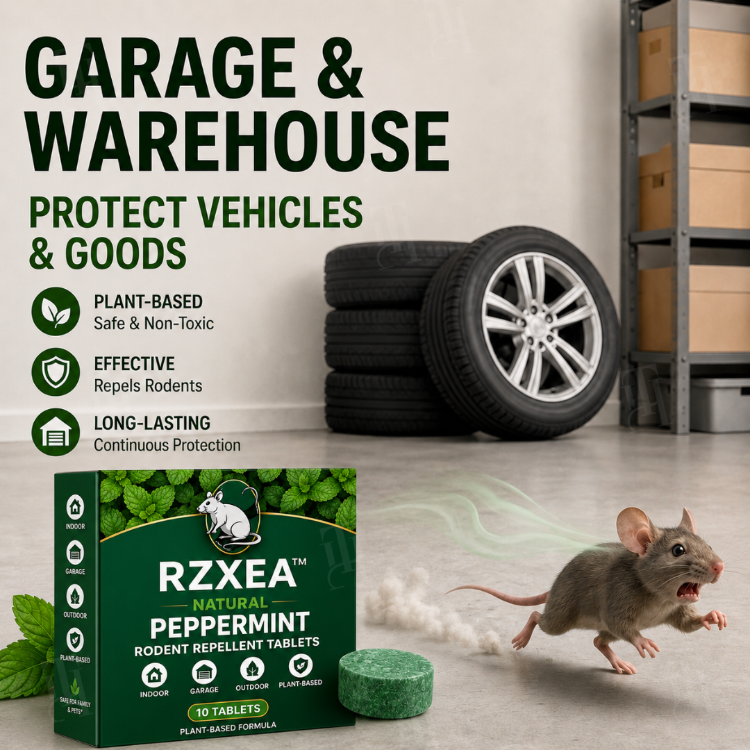 Tablettes Répulsives Naturelles à la Menthe Poivrée RZXEA™ pour Maison & Garage 🏡