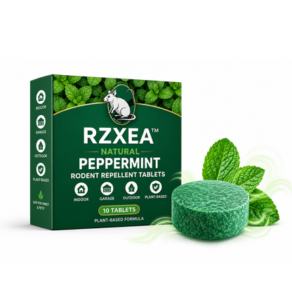 Tablettes Répulsives Naturelles à la Menthe Poivrée RZXEA™ pour Maison & Garage 🏡