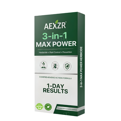 AEXZR® Herbicide 3-en-1 | Résultats visibles en 24h | 100% sûr pour enfants et animaux | Destructeur de racines et mauvaises herbes Max Power 🚫🌿