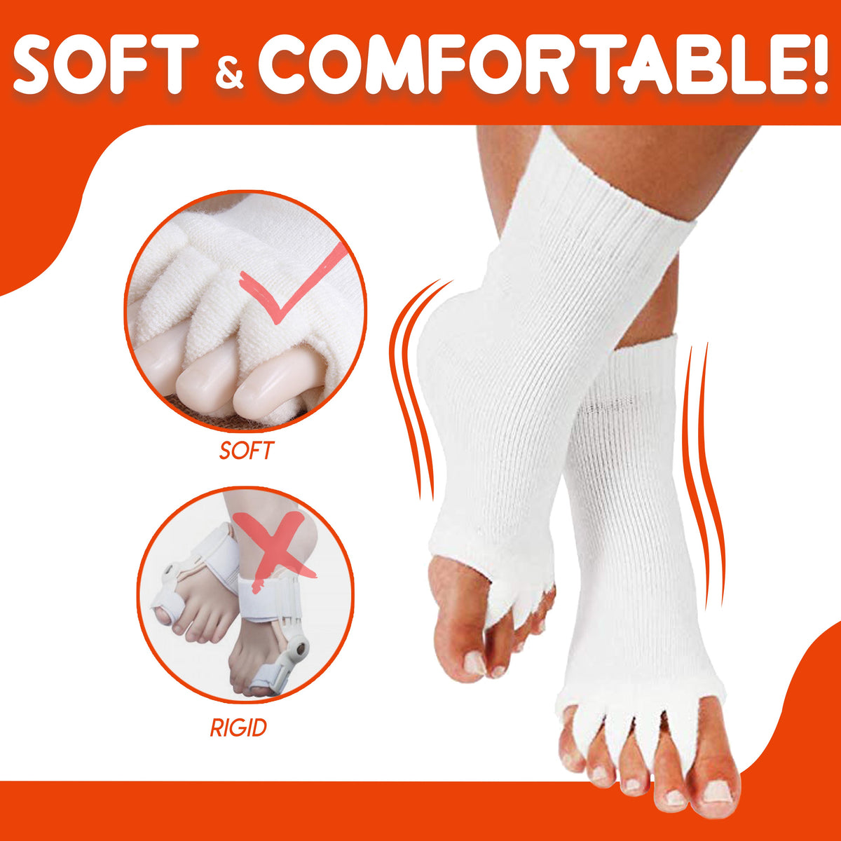 AEXZR® Oignon Soulagement Orteils Chaussettes