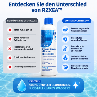 🏆 Système professionnel Chitosane‑Enzyme RZXEA™ : nettoyage à triple action pour une expérience de baignade de niveau professionnel 🛡️