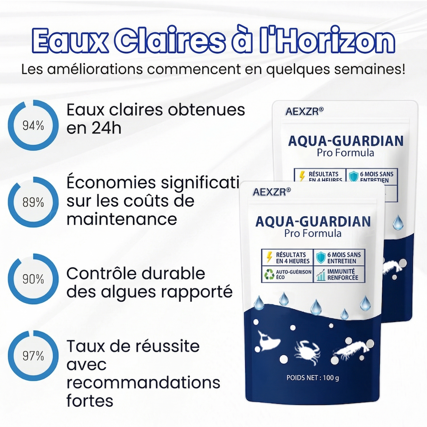 ✨ Du Vert au Clair en une Nuit ! | ⏱️ Cristallin en 24 Heures ! | AEXZR® Aqua-Guardian Formule Pro