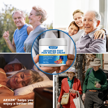 ✅⭐Boutique Officielle : AEXZR® Avancé Pied Douleur Soulagement Crème - Rapide Soulagement pour Brûlure, Picotement & Matin Talon Douleur